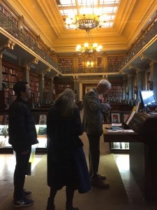 The library at the V&A